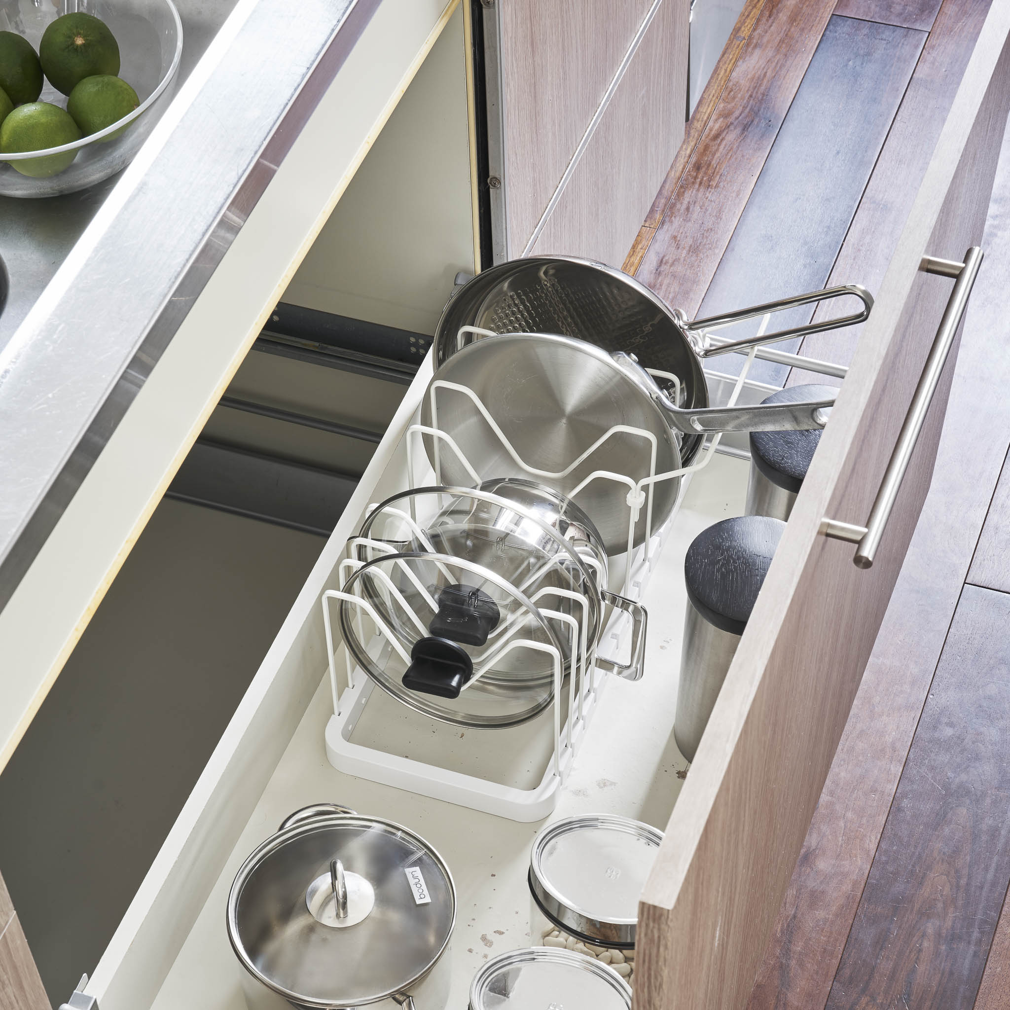Extendable Pot Lid & Pan Organizer