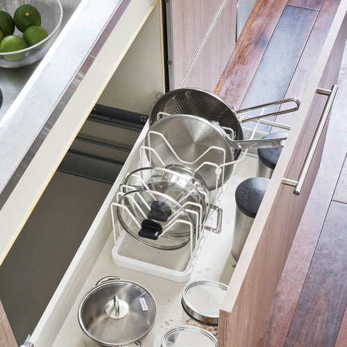 Extendable Pot Lid & Pan Organizer